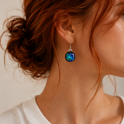 Northern Lights Green Drop Earrings