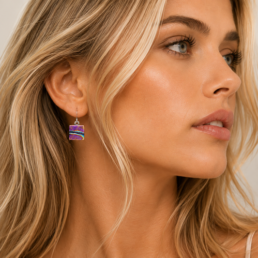 Northern Lights Pink Drop Earrings